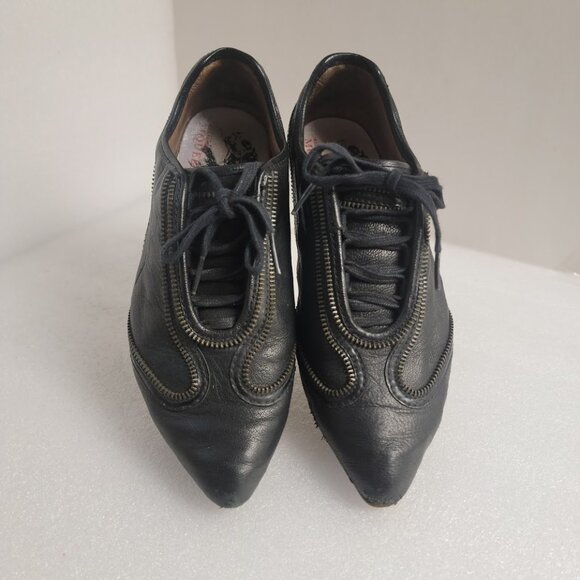 Vintage Alexander McQueen X Puma RARE Zipper Sneaker Pointed Toe Loafer Size 6 - Picture 3 of 10